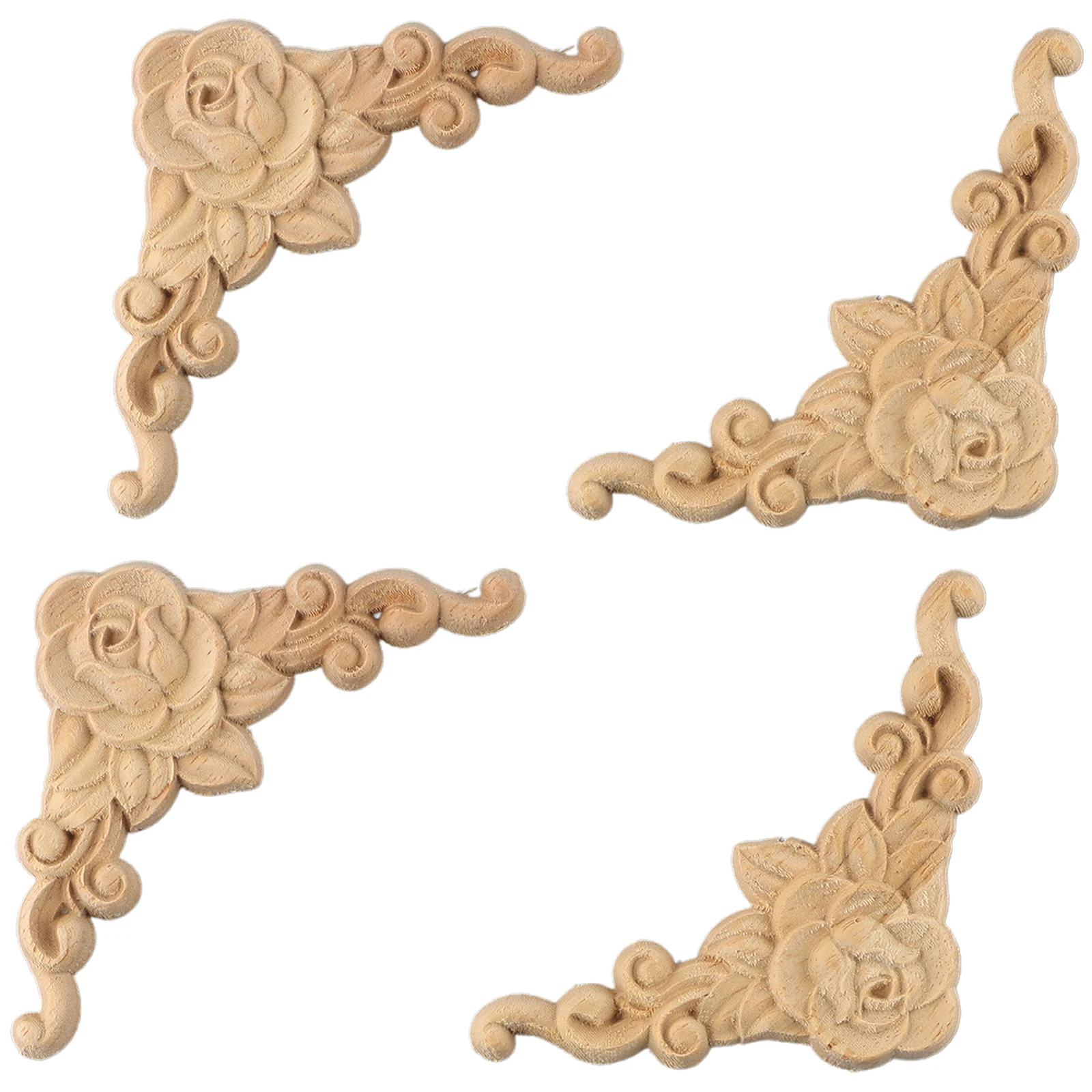 4pcs 8*8cm Wooden Carved Corner Onlay Applique Furniture Mouldings Decal Decor Beautiful Wood Decorative Flower Board
4pcs 8*8cm Wooden Carved Corner Onlay Applique Furniture Mouldings Decal Decor Beautiful Wood Decorative Flower Board