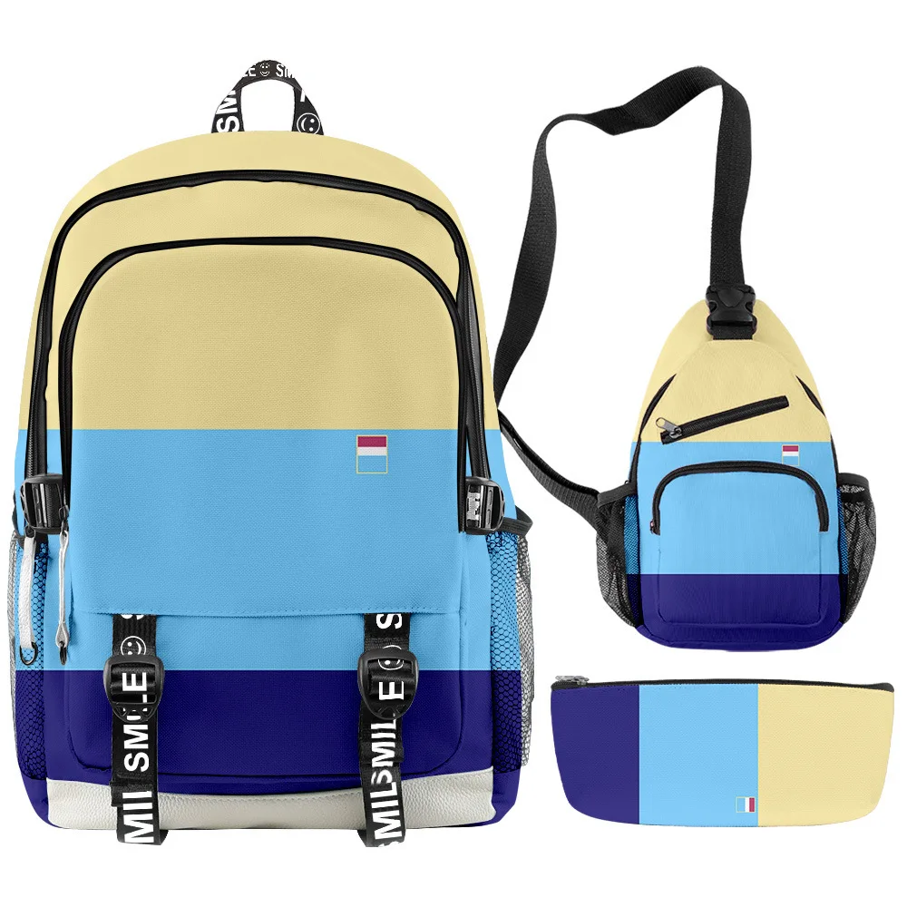 Hip Hop Popular Ya Boy Kongming Anime 3D Print 3pcs/Set Student School Bags multifunction Travel Backpack Chest Bag Pencil Case
Hip Hop Popular Ya Boy Kongming Anime 3D Print 3pcs/Set Student School Bags multifunction Travel Backpack Chest Bag Pencil Case