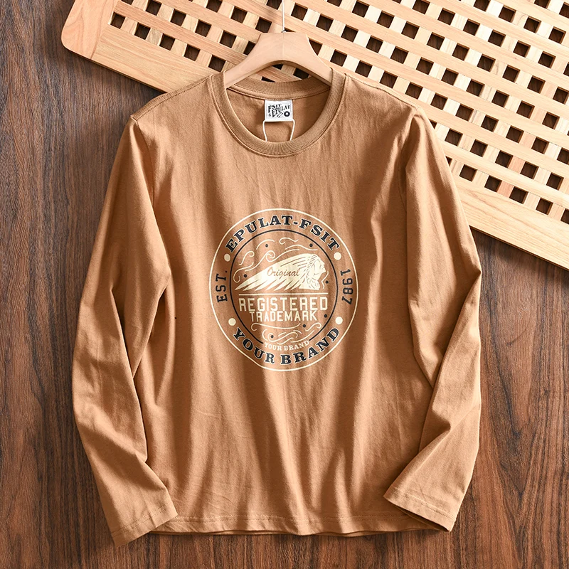 Футболка мужская с длинным рукавом, круглым вырезом и надписью, 100% хлопок
Футболка мужская с длинным рукавом, круглым вырезом и надписью, 100% хлопок