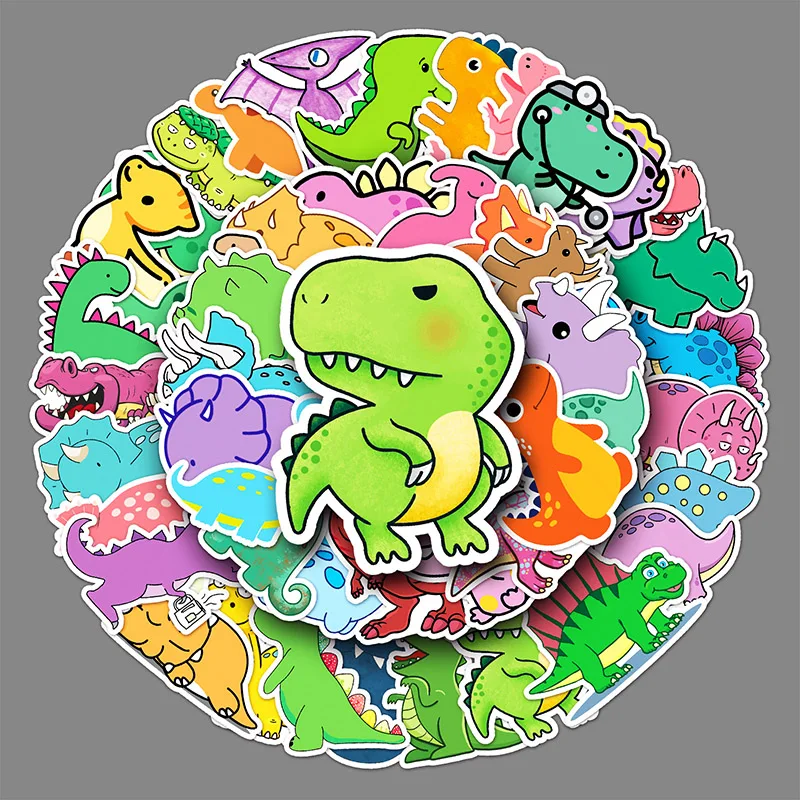 50Sheets Creative Cartoon Animal Little Dinosaur Doodle Stickers Suitcase Helmet Refrigerator Notebook Stickers Children's Gift
50Sheets Creative Cartoon Animal Little Dinosaur Doodle Stickers Suitcase Helmet Refrigerator Notebook Stickers Children's Gift