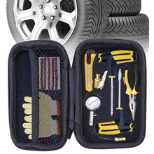 Car Tire Repair Tool Kit with Storage Bag Garage Studding Tool Set Automobile Motorcycle Tubeless Tire Puncture Plug 
Car Tire Repair Tool Kit with Storage Bag Garage Studding Tool Set Automobile Motorcycle Tubeless Tire Puncture Plug