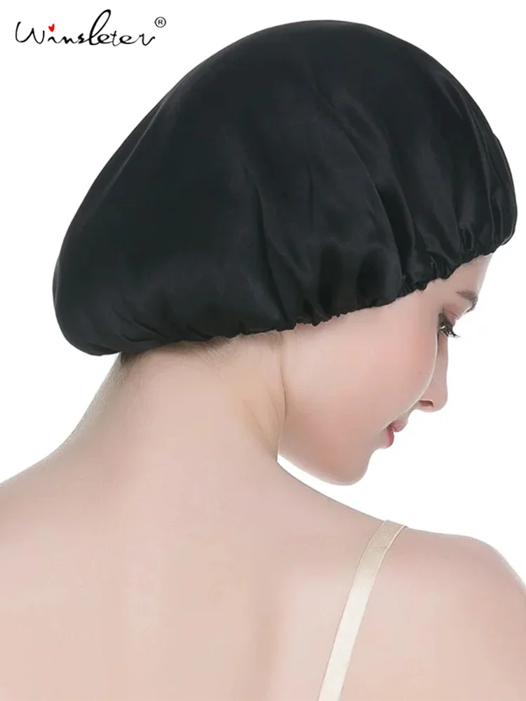 Winsleter,100%Real Silk Bonnets,Women Bowtie Sleeping Night Cap,Pure Hair Wrap Beanie For Curly,Girl Headwrap,A34323M
Winsleter,100%Real Silk Bonnets,Women Bowtie Sleeping Night Cap,Pure Hair Wrap Beanie For Curly,Girl Headwrap,A34323M