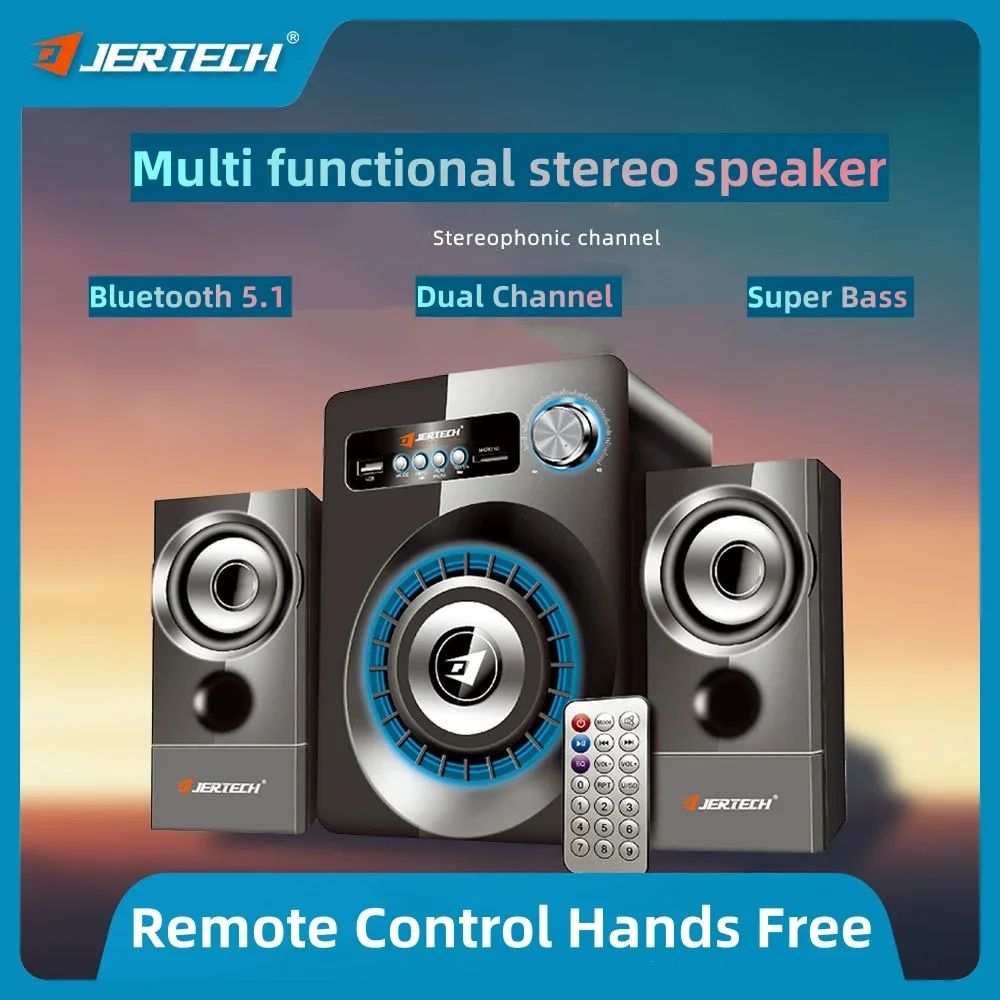 

HiFi Wired Desktop Portable Bluetooth Speakers 5.1 Remote Control Super Bass Home Theater Sound Column For Computers USB/TF/AUX