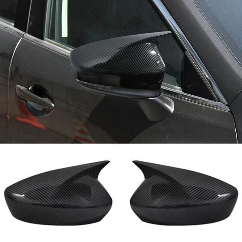 

Боковое зеркало заднего вида для автомобиля, задняя крышка для внешней двери, фотоотделка из углеродного волокна для Mazda 6 Atenza 2018-2023 3 Axela 2014-2018