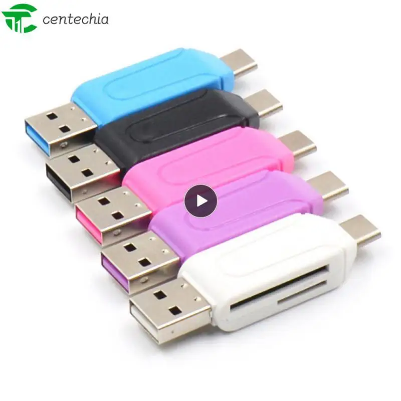 

Type-C USB OTG Adapter Universal TF Card Reader Universal USB OTG TF/ Mini Portable Card Reader 2 In 1