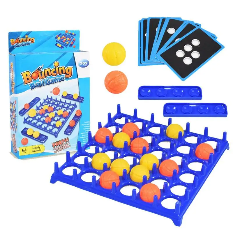 

1 Set Bounce Off Game Jumping Ball Board Games for Kids Activate Ball Game Family and Party Desktop Bouncing Toy Toys