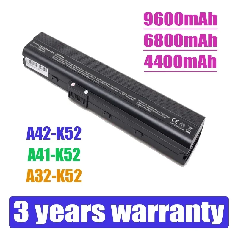 New Laptop Battery for Asus A52 A52J A52F A52JB A52JK A52JR K42 K42F K42JB K42JK K52F K52J A31-K52 A32-K52 A41-K52 A42-K52
New Laptop Battery for Asus A52 A52J A52F A52JB A52JK A52JR K42 K42F K42JB K42JK K52F K52J A31-K52 A32-K52 A41-K52 A42-K52