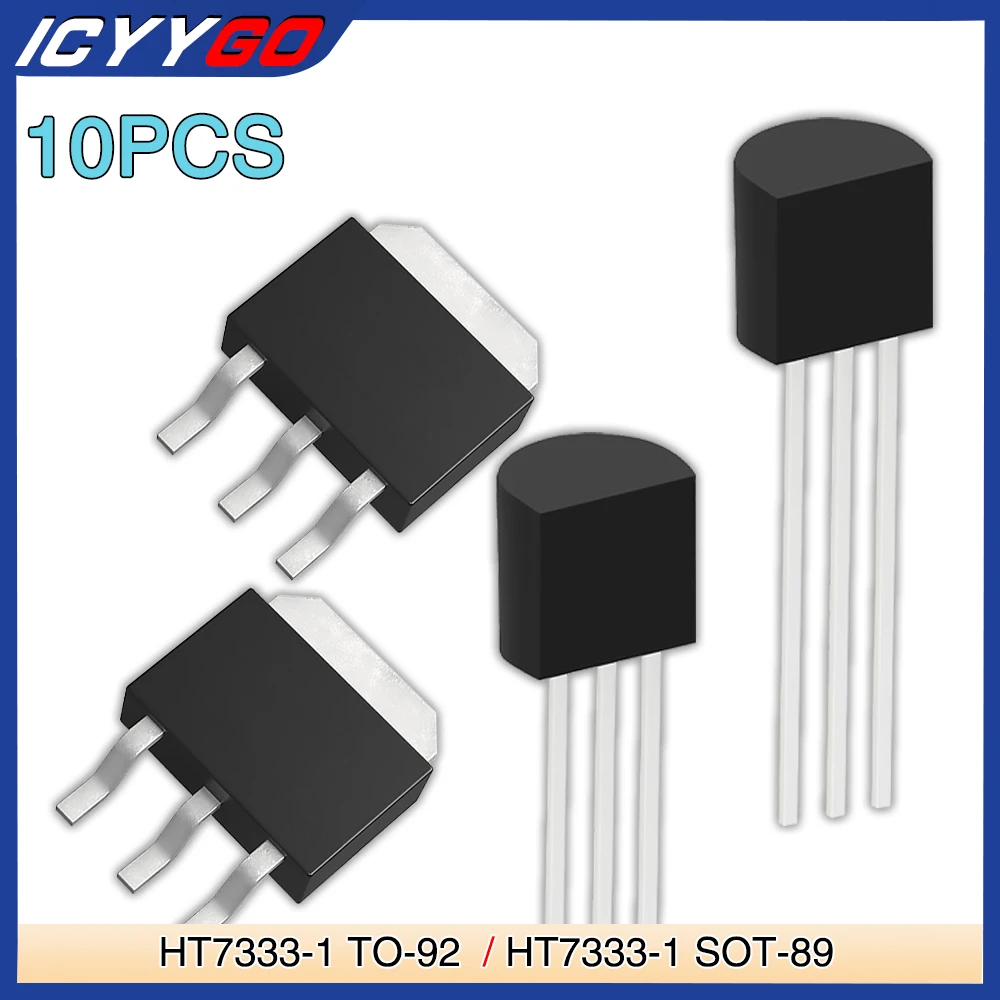 10PCS/lots SOT-89 TO-92 HT7333-1 Low Power Consumption LDO Triode Tube Transistor HT7333 Bipolar Junction Integrated Circuit
10PCS/lots SOT-89 TO-92 HT7333-1 Low Power Consumption LDO Triode Tube Transistor HT7333 Bipolar Junction Integrated Circuit