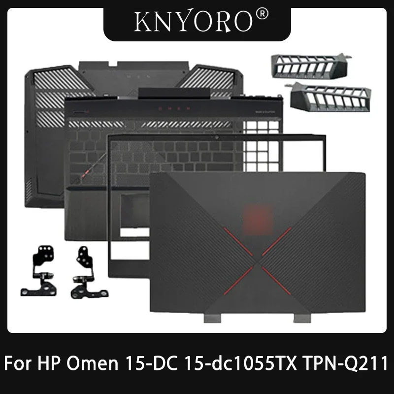 

Оригинальная задняя крышка ЖК-дисплея для HP Omen 15-DC 15-dc1055TX TPN-Q211, петли, передняя панель, Упор для рук, верхняя клавиатура, Детская верхняя крышка