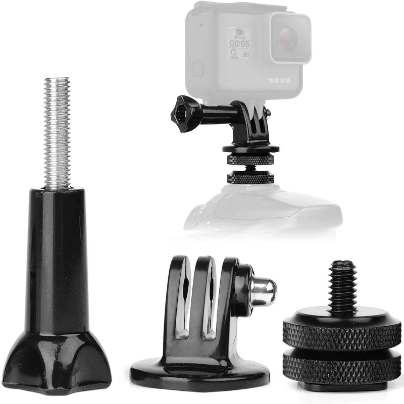 Go Pro Tripod Mount, Hot Shoe Mount Adapter, Joint Screw for GoPro 11,10,9,8,7,6 5 4, Attaching on Action Camera,DSLR,Ring Light
Go Pro Tripod Mount, Hot Shoe Mount Adapter, Joint Screw for GoPro 11,10,9,8,7,6 5 4, Attaching on Action Camera,DSLR,Ring Light