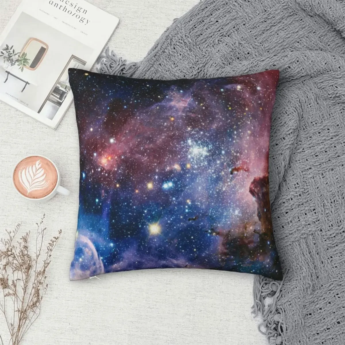 

Carina Nebula Pillowcase Polyester Pillows Cover Cushion Comfort Throw Pillow Sofa Decorative Cushions Used for Home Living Room