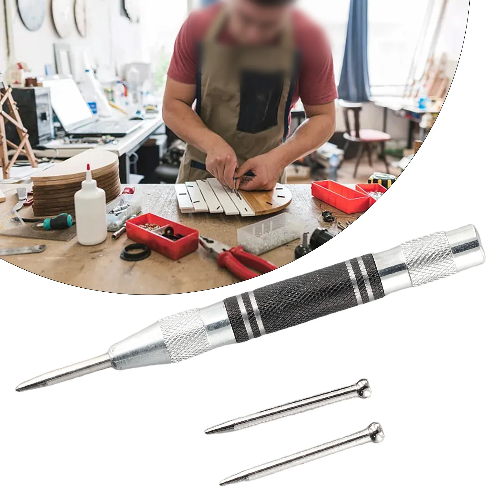 High Quality Automatic Center Punch Punch Needle Woodworking Punch 3pcs Automatic Sample Punch Metal Drill Tool
High Quality Automatic Center Punch Punch Needle Woodworking Punch 3pcs Automatic Sample Punch Metal Drill Tool