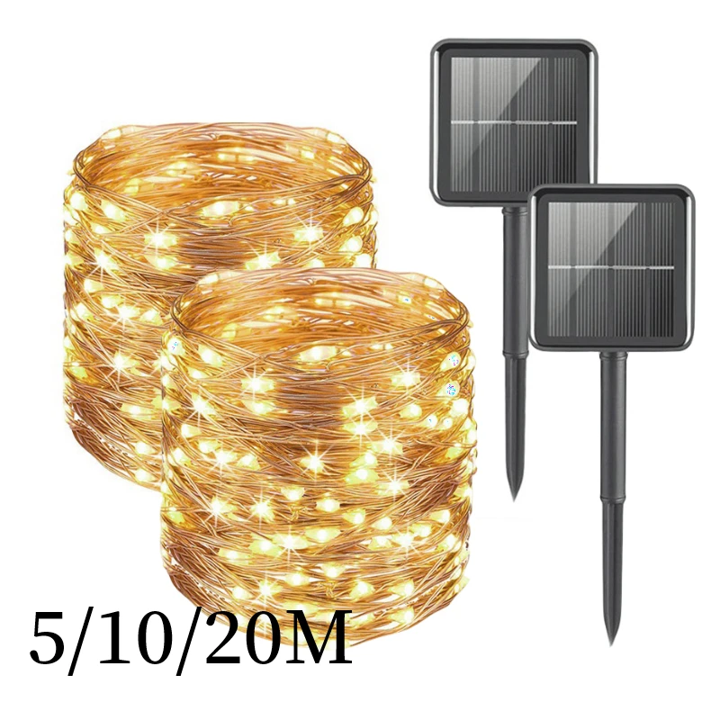 20/10/5m Solar Led Lights Outdoor Festoon Lamp Garden Outdoor Fairy String Light Garland Christmas Wreath Decor
20/10/5m Solar Led Lights Outdoor Festoon Lamp Garden Outdoor Fairy String Light Garland Christmas Wreath Decor
