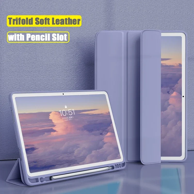 

with Pencil Slot Case for Honor Pad 8 12 Inch V8 Pro 12.1" Smart Flip PU Leather Soft Silicone Shockproof Cover