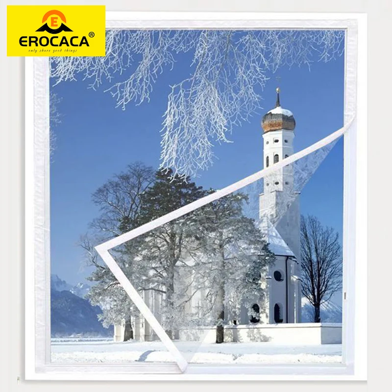 EROCACA Winter Window Shrink Heat Insulation Film Indoor Windproof Warm Self-Adhesive For Energy Saving Clear Soft Glass Film
EROCACA Winter Window Shrink Heat Insulation Film Indoor Windproof Warm Self-Adhesive For Energy Saving Clear Soft Glass Film
