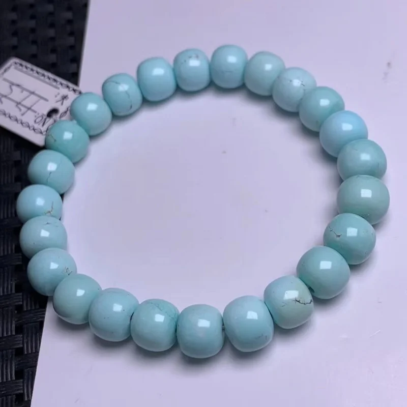 

Raw Ore Turquoise Old Wholesale Bracelet Clean Refreshing High Porcelain Jelly Material Smooth Delicate Full