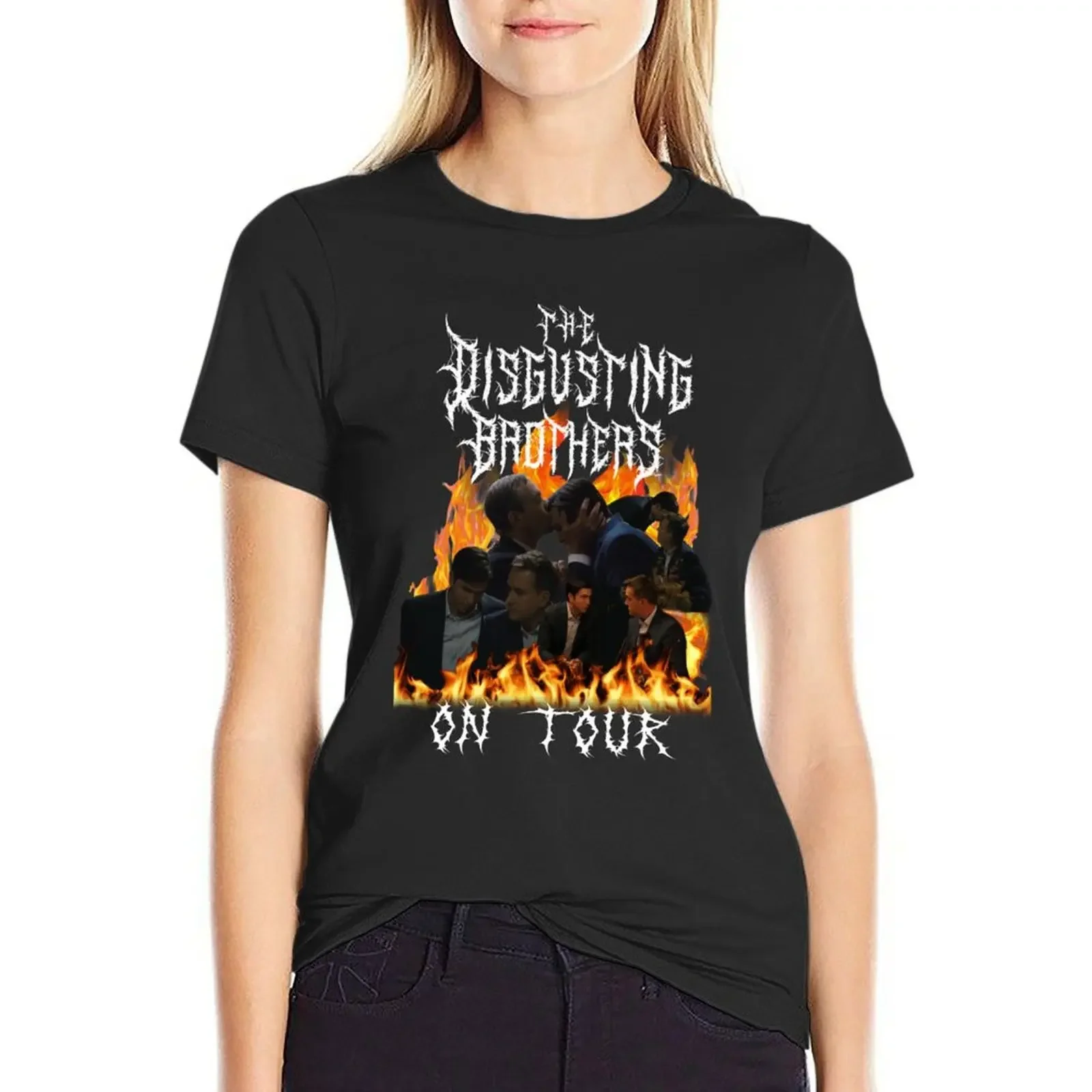 tomgreg disgusting brothers succession white letters T-shirt summer tops plus size tops black t-shirts for Women
tomgreg disgusting brothers succession white letters T-shirt summer tops plus size tops black t-shirts for Women