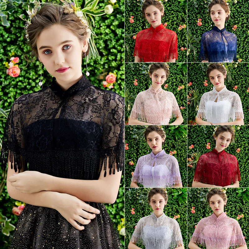11 Colors Wedding Bridal Bolero Cape Women Evening Party Dress Cape Bolero Dentelle Mariage Summer Lace Bridal Shawls And Wraps
11 Colors Wedding Bridal Bolero Cape Women Evening Party Dress Cape Bolero Dentelle Mariage Summer Lace Bridal Shawls And Wraps