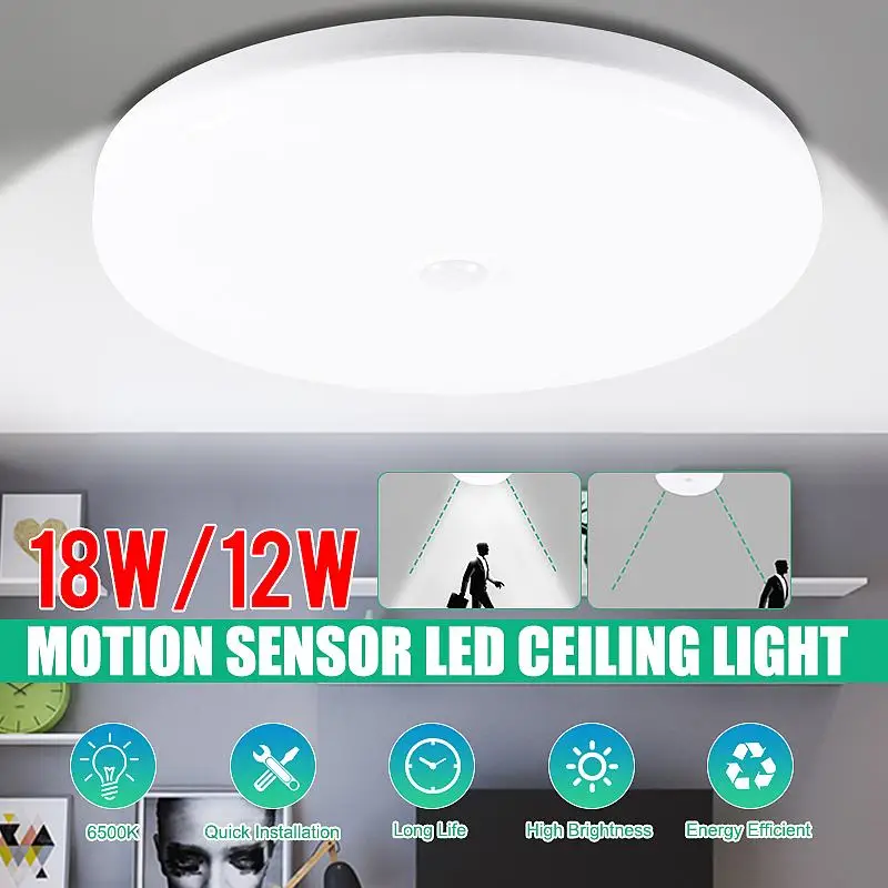 Modern Led Ceiling Lights 220V With Motion Sensor 12W 18W Led Ceiling Lamp Smart Ceiling Light For Living Room Hallways Stairs
Modern Led Ceiling Lights 220V With Motion Sensor 12W 18W Led Ceiling Lamp Smart Ceiling Light For Living Room Hallways Stairs
