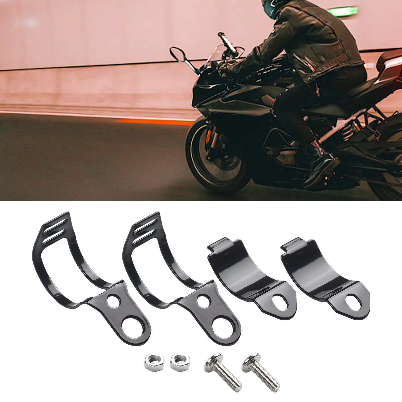 2pcs Motorcycle Turn Signal Light Headlight Mount Bracket For Motorbike 30mm-43mm Fork Tube Metal Black Silver Non-slip
2pcs Motorcycle Turn Signal Light Headlight Mount Bracket For Motorbike 30mm-43mm Fork Tube Metal Black Silver Non-slip