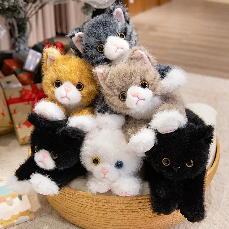 Realistic Cat Plush Toy Lifelike Soft Stuffed Kitten with Fur , Cute Gift for Pet Lovers, Home Decor, Valentine Birthday Realistic Cat Plush Toy Lifelike Soft Stuffed Kitten with Fur , Cute Gift for Pet Lovers, Home Decor, Valentine Birthday