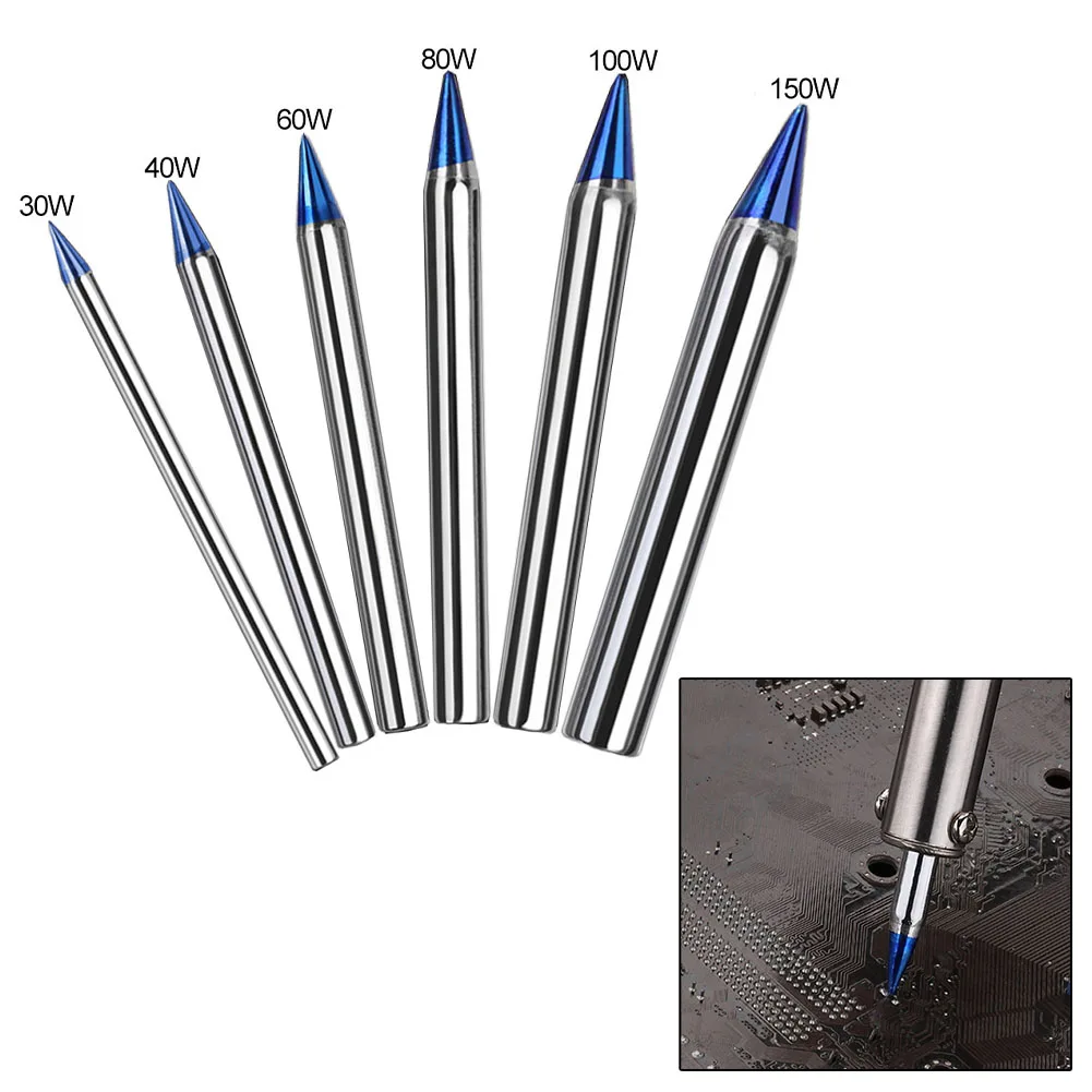 1pc 30-150W Soldering Iron Tips Blue Pointed Welding Tips External Heat Soldering Iron Lead-Free Solder Welding Equipment
1pc 30-150W Soldering Iron Tips Blue Pointed Welding Tips External Heat Soldering Iron Lead-Free Solder Welding Equipment