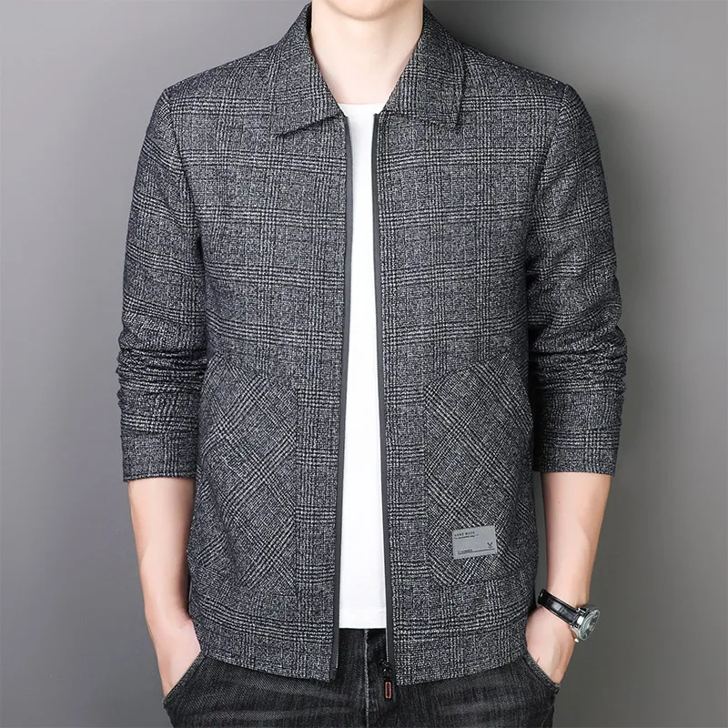 New 2023 Spring Autumn Men Clothes Casual Zip Up Streetwear Bomber Plaid College Baseball Uniform Jacket OverSize
New 2023 Spring Autumn Men Clothes Casual Zip Up Streetwear Bomber Plaid College Baseball Uniform Jacket OverSize