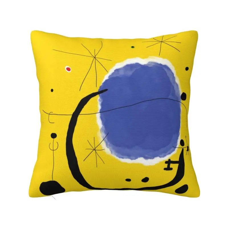 

Modern The Gold Of The Azure Cushion Cover for Sofa Soft Joan Miro Abstract Art Pillow Case Living Room Decoration