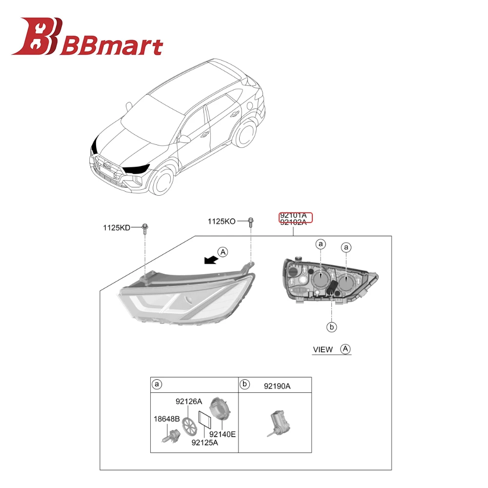 92101F8600 BBmart Auto Parts 1 Pcs Front Headlight Headlamp Assembly Left For Hyundai Tucson 19 Car Accessories
92101F8600 BBmart Auto Parts 1 Pcs Front Headlight Headlamp Assembly Left For Hyundai Tucson 19 Car Accessories