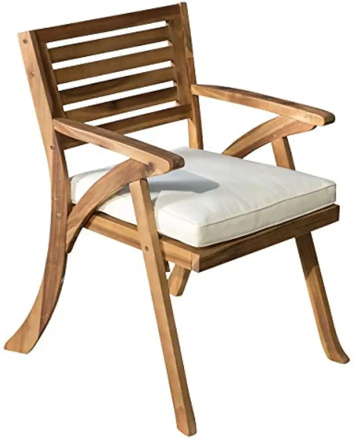 Christopher Knight Home Hermosa Outdoor Acacia Wood Arm Chairs, 2-Pcs Set, Teak Finish / Cream
Christopher Knight Home Hermosa Outdoor Acacia Wood Arm Chairs, 2-Pcs Set, Teak Finish / Cream