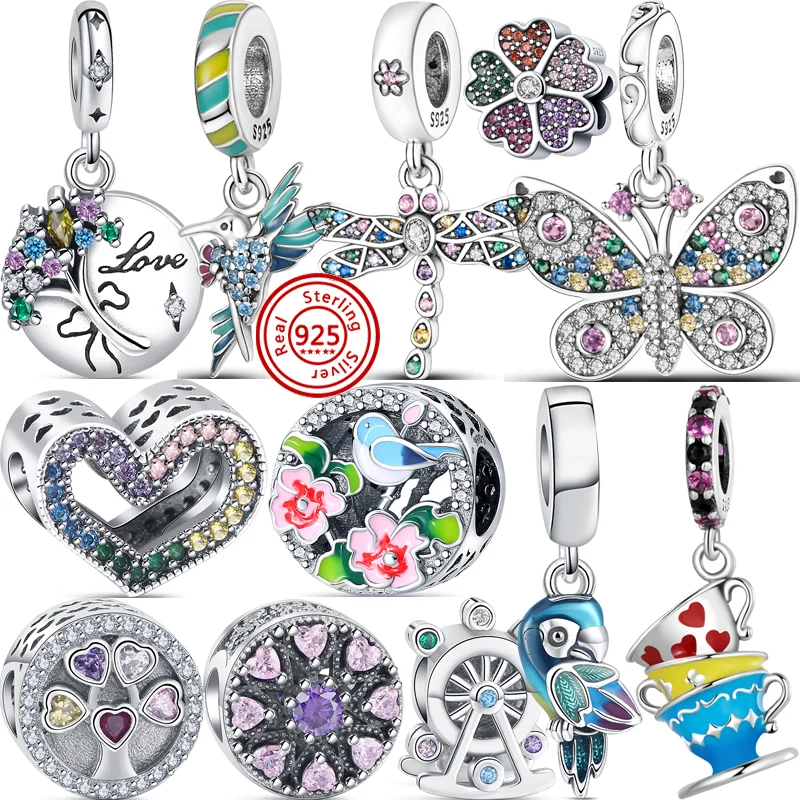 925 Silver Colorful Exquisite Zircon Flower Tree Clover Butterfly Europe Bead Fit Original Pandora Charms Bracelet Women Jewelry
925 Silver Colorful Exquisite Zircon Flower Tree Clover Butterfly Europe Bead Fit Original Pandora Charms Bracelet Women Jewelry