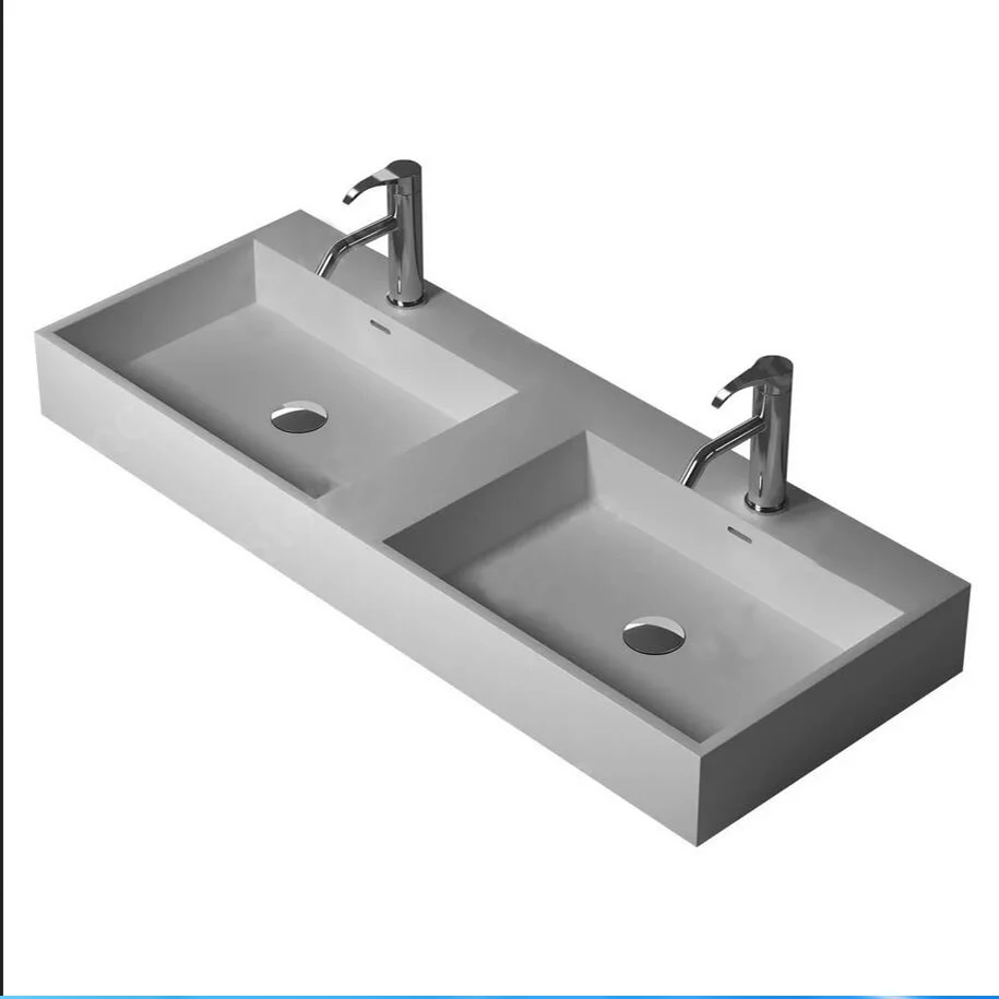 

1200mm Corian Under Counter Vessel Sink Rectangular Matt Solid Surface Stone Wash Basin RS38347-13307
