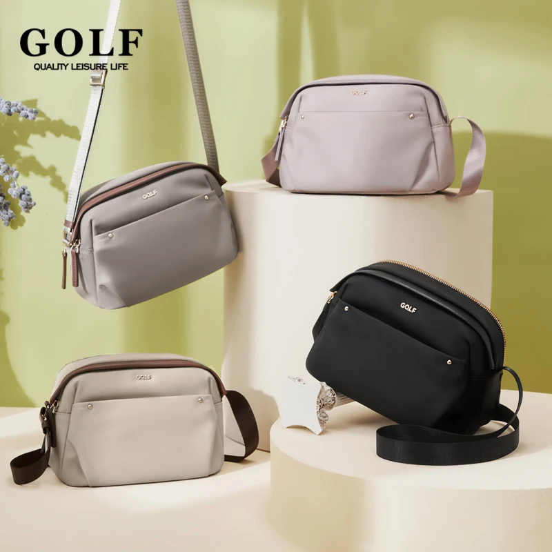 GOLF Casual Shoulder Bags for Women Black Waterproof Small Crossbody Bag with Wide Strap Oxford Messenger Travel Purse Handbags
GOLF Casual Shoulder Bags for Women Black Waterproof Small Crossbody Bag with Wide Strap Oxford Messenger Travel Purse Handbags