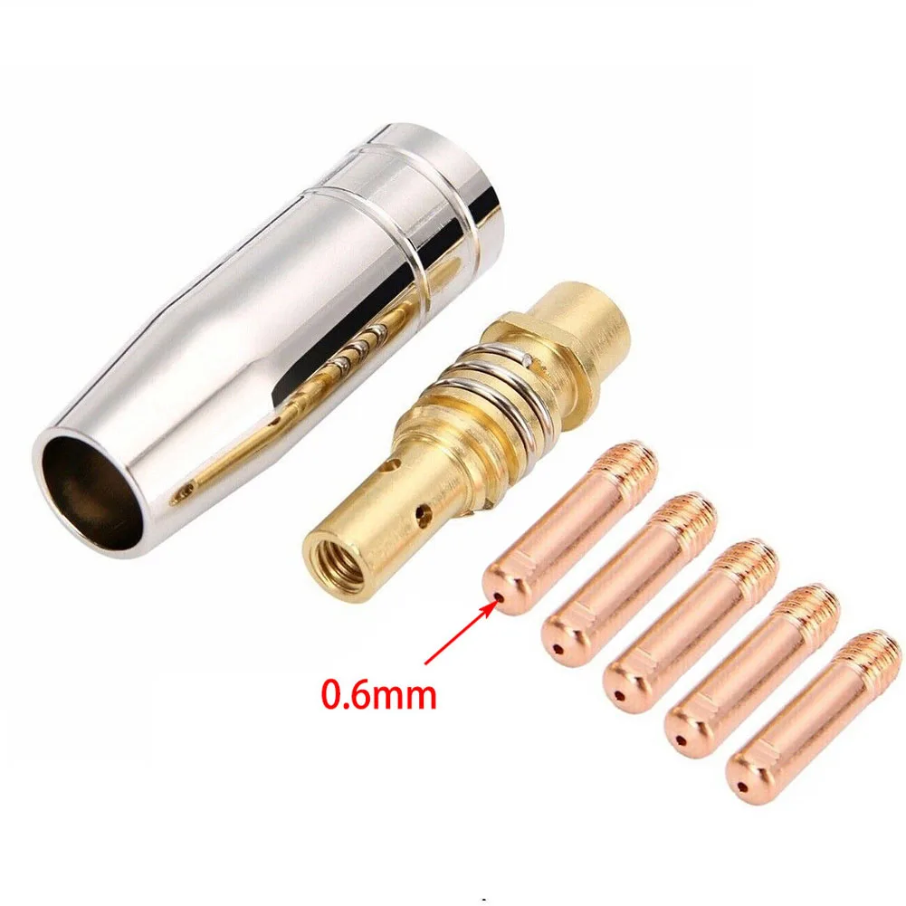 MB15 15AK MIG Welding Contact Tip 0.6mm 0.8mm 0.9mm 1.0mm 1.2mm Protective Nozzle For Rilon Riland Jasic Welding Supplies
MB15 15AK MIG Welding Contact Tip 0.6mm 0.8mm 0.9mm 1.0mm 1.2mm Protective Nozzle For Rilon Riland Jasic Welding Supplies