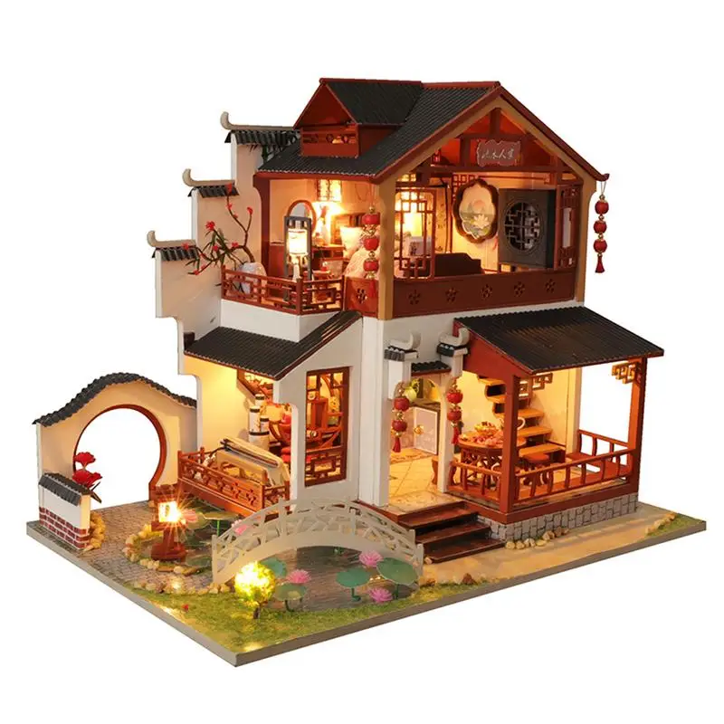 Mini Doll House Kit Wooden Mini Building Model 1:24 Scale DIY Room Toy Christmas Birthday Gift Perfect For Kids Adult Friend
Mini Doll House Kit Wooden Mini Building Model 1:24 Scale DIY Room Toy Christmas Birthday Gift Perfect For Kids Adult Friend