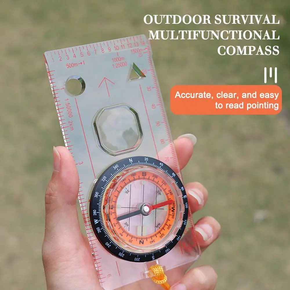 Outdoor Handheld Compass Multifunctional Magnifying Reading Waterproof Compass Outdoor Camping Hiking Orienteering Tools
Outdoor Handheld Compass Multifunctional Magnifying Reading Waterproof Compass Outdoor Camping Hiking Orienteering Tools