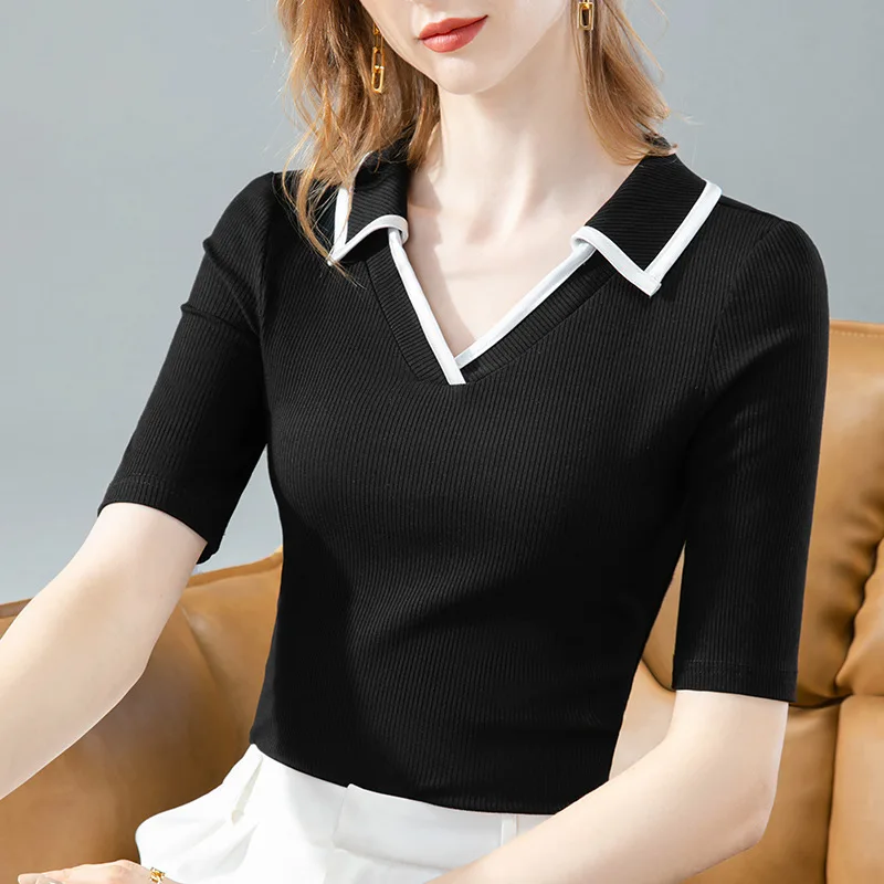 HIgh Quality 2024 Women Tops Contrast Color Design Spring Summer T- Shirt Female Clothing Sexy Crop Top Clothes Blouse Girl Y2k
HIgh Quality 2024 Women Tops Contrast Color Design Spring Summer T- Shirt Female Clothing Sexy Crop Top Clothes Blouse Girl Y2k
