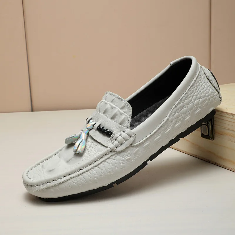 Foreign Trade Pumps Breathable Lightweight Loafers Men's Leather Single Layer Cowhide Casual Leather Shoes Men's Soft Bottom Tre
Foreign Trade Pumps Breathable Lightweight Loafers Men's Leather Single Layer Cowhide Casual Leather Shoes Men's Soft Bottom Tre