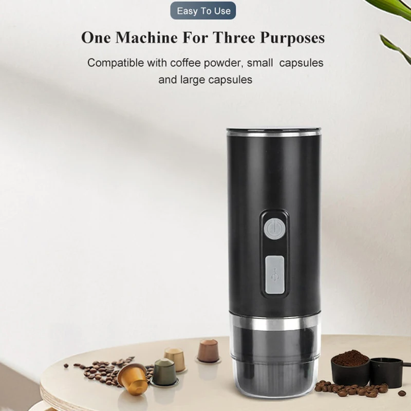 

Protable Capsule Coffee Machine Is Suitable for Home Outdoor Travel Coffee Maker Small Espresso Machine Use Powders And Capsules