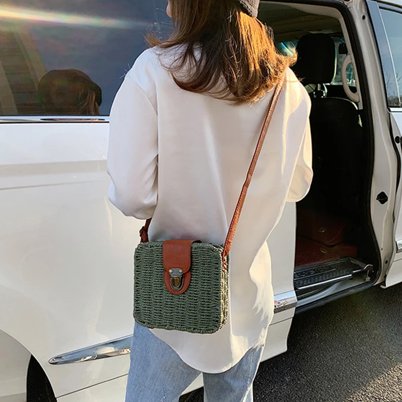 Small Round Rattan Purse - Handwoven Vacation Essential 8 S55861aaa119a4ed9a053964c67cb19df9