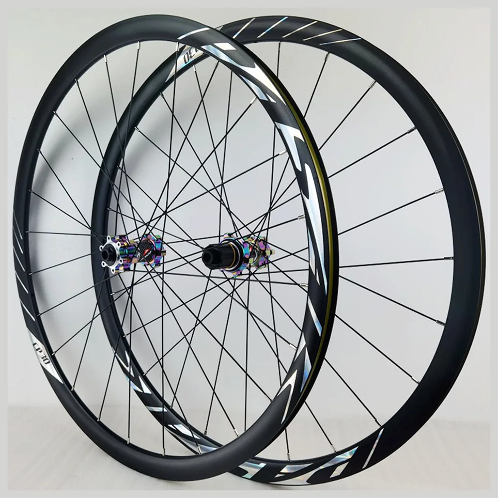 700C Bike wheel set Disc brake Road bike Wheelset Off-road straight Pull wheelset 120 Click 6 claw hub QR/TA 8-12 speed 30MM Rim
700C Bike wheel set Disc brake Road bike Wheelset Off-road straight Pull wheelset 120 Click 6 claw hub QR/TA 8-12 speed 30MM Rim