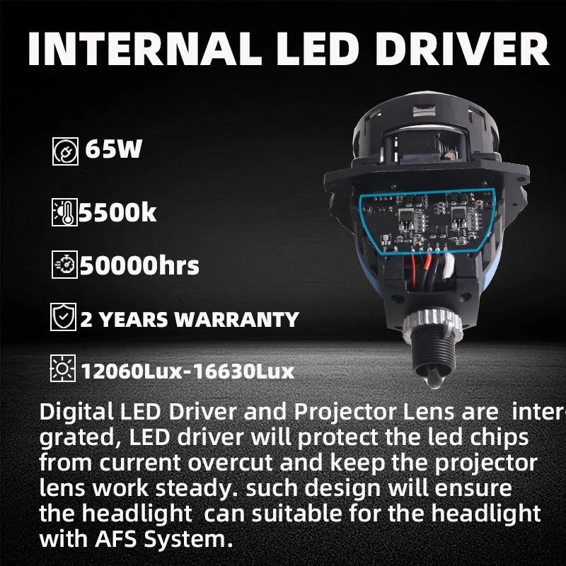

Для автомобильных фар SANVI, новинка, 3 дюйма, фотолампа с двумя объективами, фара с 3 лампами, высокая яркость, неразрушающие Автомобильные фары