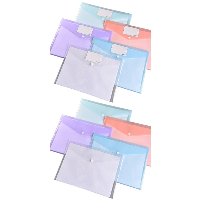 10Pcs Envelopes File Holder with Closure, Clear File Folders Waterproof Transparent Document Folder, Letter Size
10Pcs Envelopes File Holder with Closure, Clear File Folders Waterproof Transparent Document Folder, Letter Size