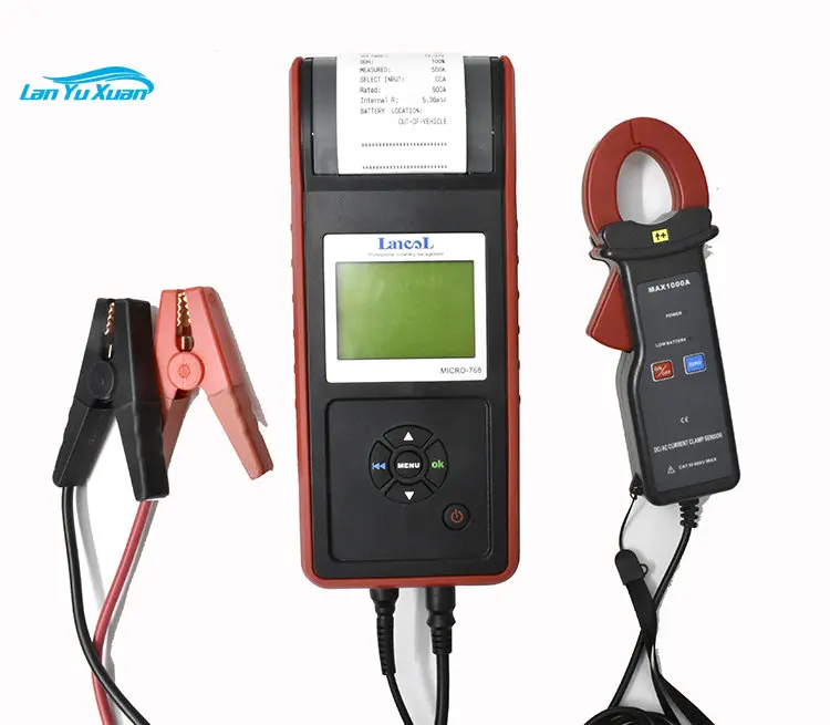 12V Battery tester, car diagnostic tools Micro-768A with clamp meter Automotive Battery Voltage Tester with Printer
12V Battery tester, car diagnostic tools Micro-768A with clamp meter Automotive Battery Voltage Tester with Printer