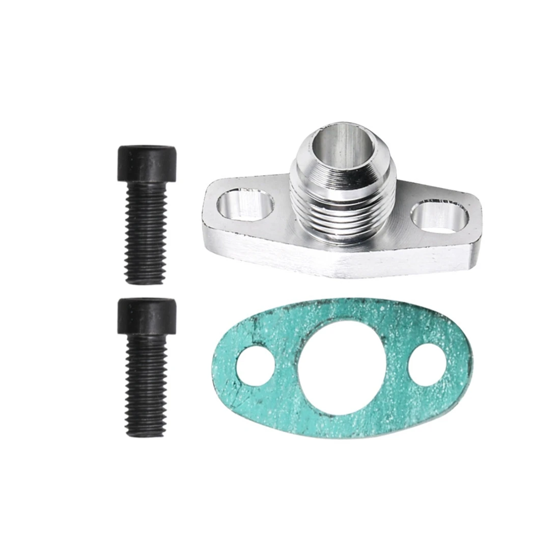 AN10 Turbo Oil Return Drain Flange Adapter Kit for Garrett GT28 GT30 GT35 T25 with M8X1.25mm Bolts Silver
AN10 Turbo Oil Return Drain Flange Adapter Kit for Garrett GT28 GT30 GT35 T25 with M8X1.25mm Bolts Silver