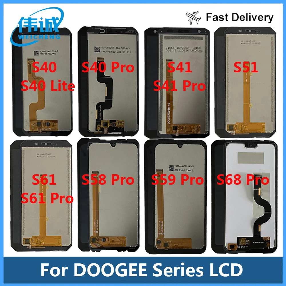 

Tested New For DOOGEE S35 S40 S40 Lite S41 Pro S51 S61 S68 Pro LCD Screen DOOGEE S58 Pro S59 Pro LCD Sensor Display Replacement