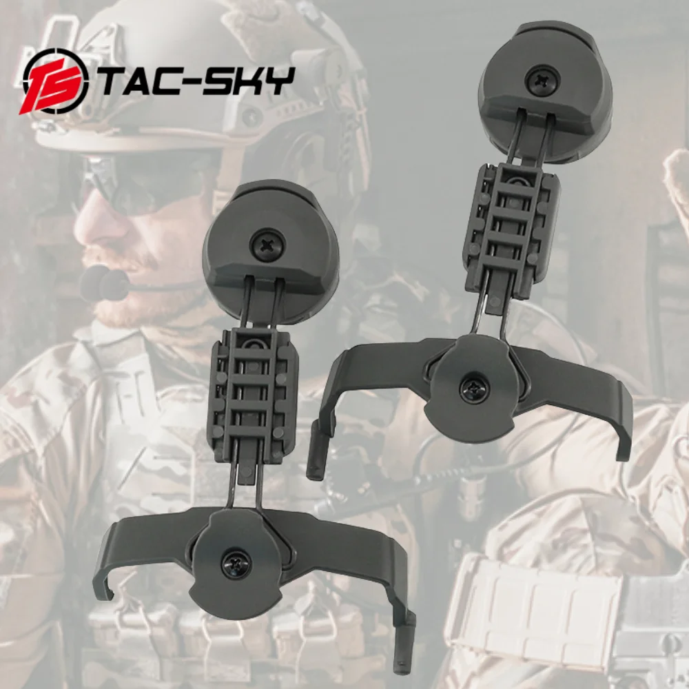 

TS TAC-SKY COMTAC Tactical ARC Rail Helmet Adapter Headset Accessories For Hunting Airsoft COMTAC II III XPI Shooting Headset