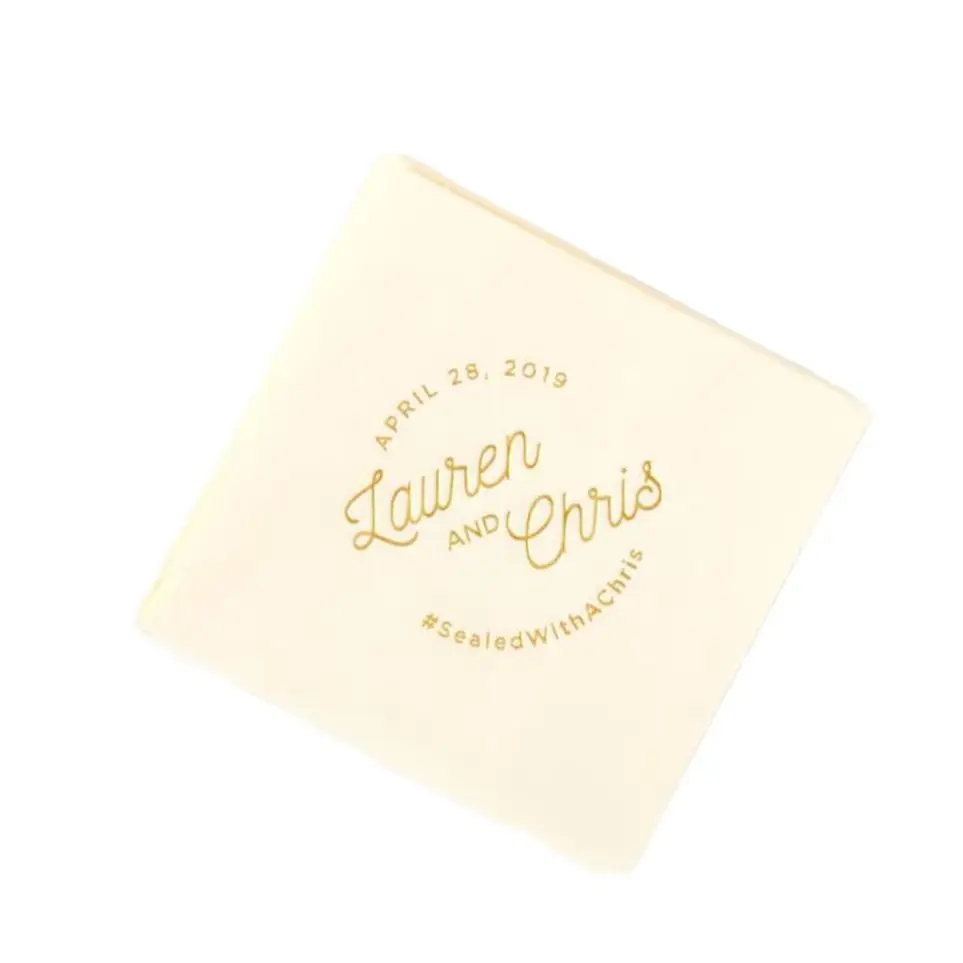 Personalized Party Napkins - Modern Script Names - Cocktail Napkin, Foil Stamped Napkin, Party Decoration, Wedding Bridal Shower
Personalized Party Napkins - Modern Script Names - Cocktail Napkin, Foil Stamped Napkin, Party Decoration, Wedding Bridal Shower