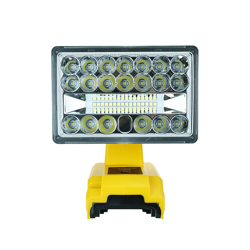 

For Dewalt 2000LM 28W 14.4-20V Max Lithium Battery Portable Led Work Light Flashlight Portable Emergency Flood Lamp Camping Lamp