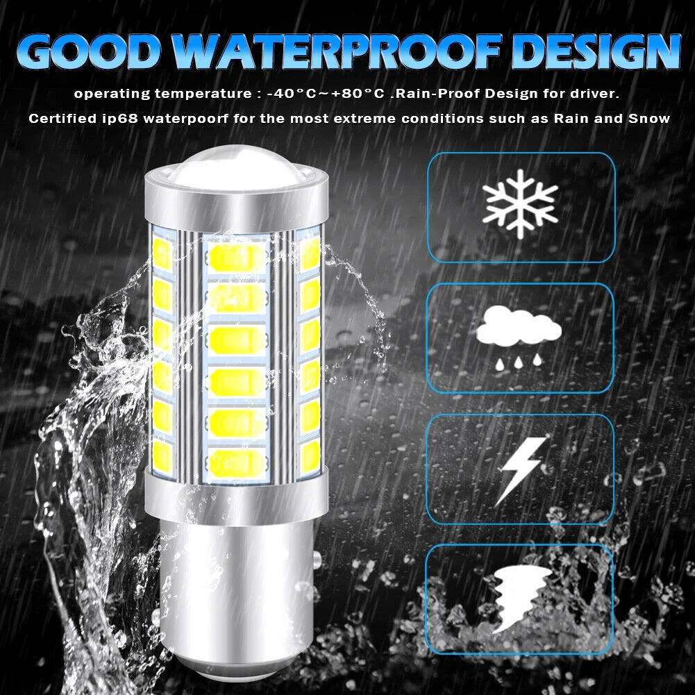 2pcs 1157 P21/5W 380 BAY15D Car Stop Tail Brake Tail White LED Bulbs Lamp Light 33 SMD 12V D P21W/5W/1156 BA15S P21W 382 6000K
2pcs 1157 P21/5W 380 BAY15D Car Stop Tail Brake Tail White LED Bulbs Lamp Light 33 SMD 12V D P21W/5W/1156 BA15S P21W 382 6000K